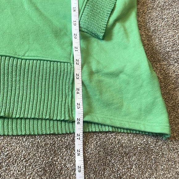 BUCKET LIST French terry cloth oversized solid hoodie  in light Green sz S - Picture 11 of 12